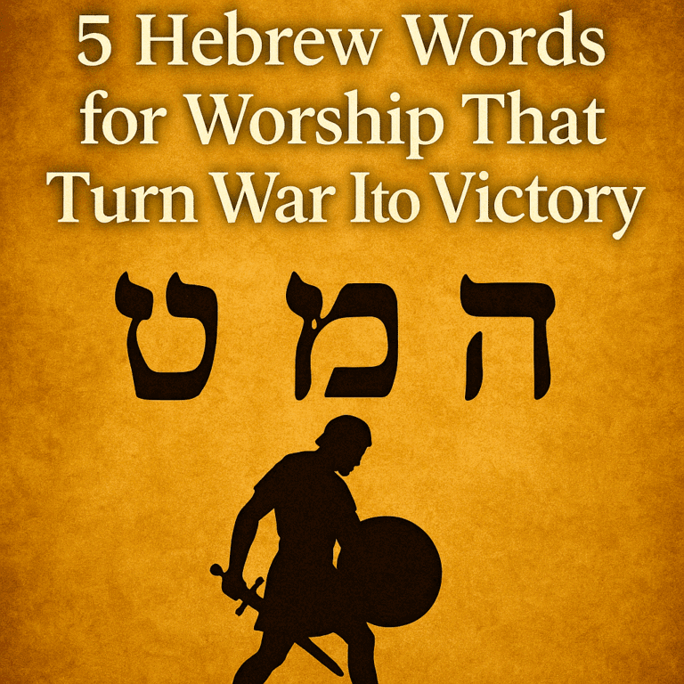 5 Hebrew words for worship